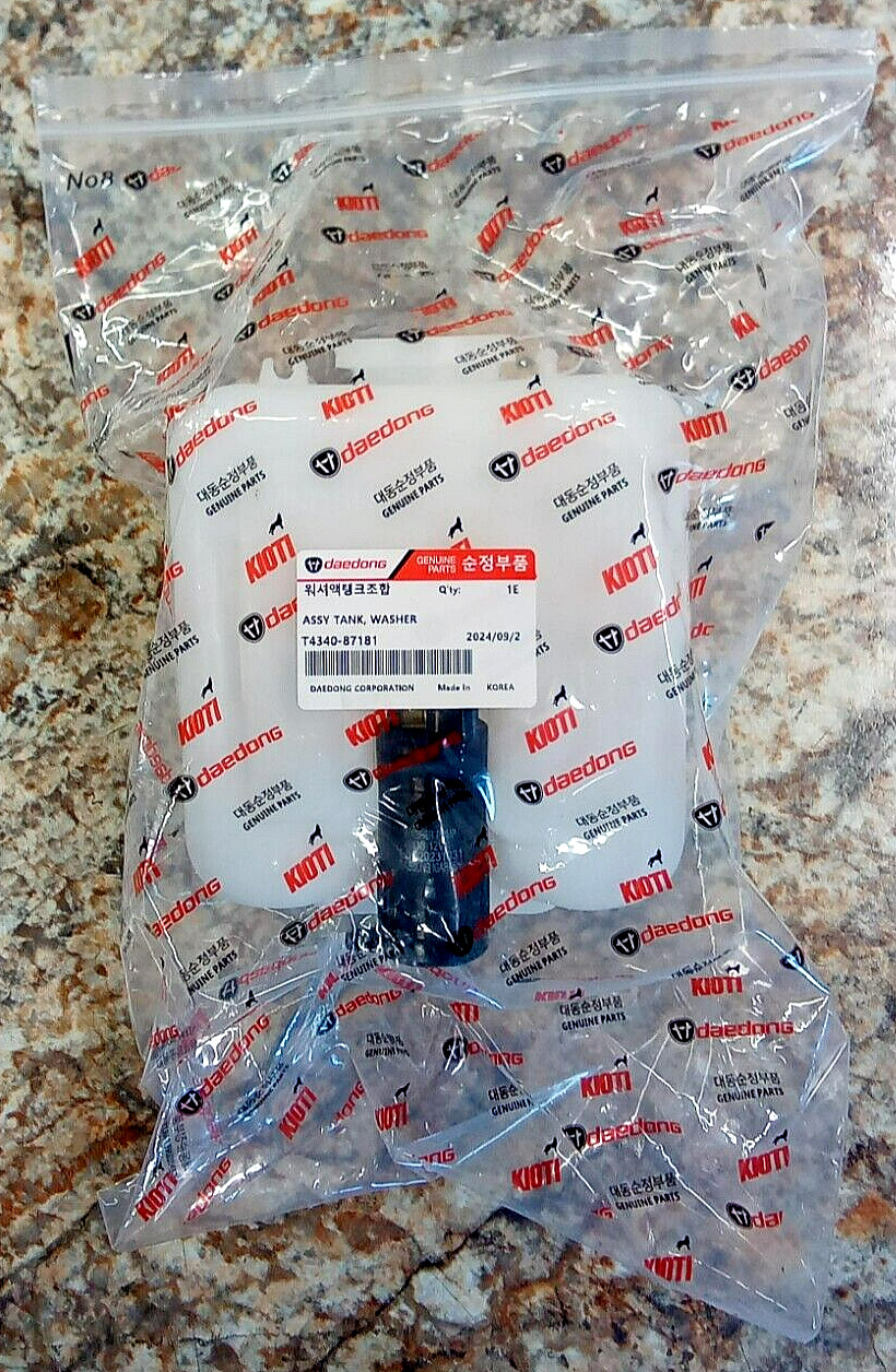 New Genuine OEM Kioti T4340-87181 Washer Fluid Reservoir for Most Models