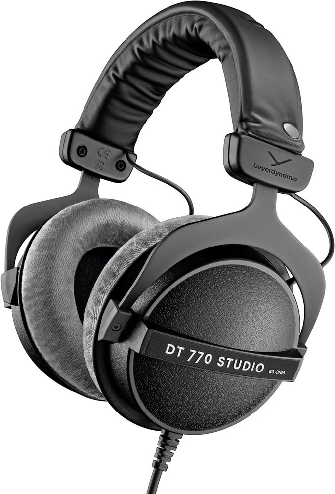 DT 770 Studio, 80 Ohm, Closed Back, over Ear, Wired Professional Studio Headphon