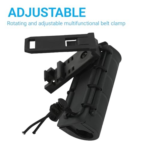 Flashlight Holder for Belt,Rotatable Flashlight Holder Pouch Clip,Rotatable