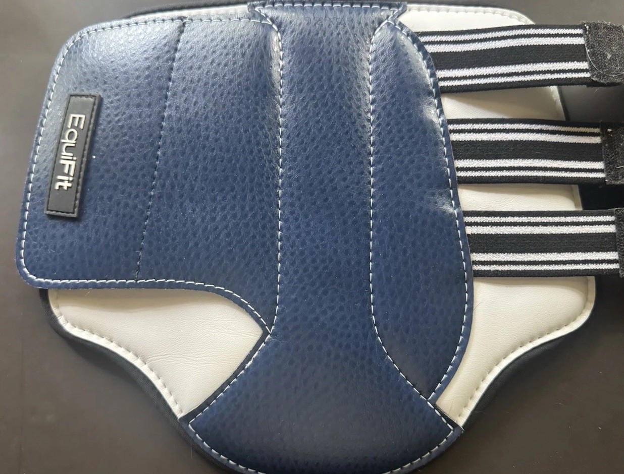 Equifit MultiTeq Front Boots, Blue & White, Size: Small