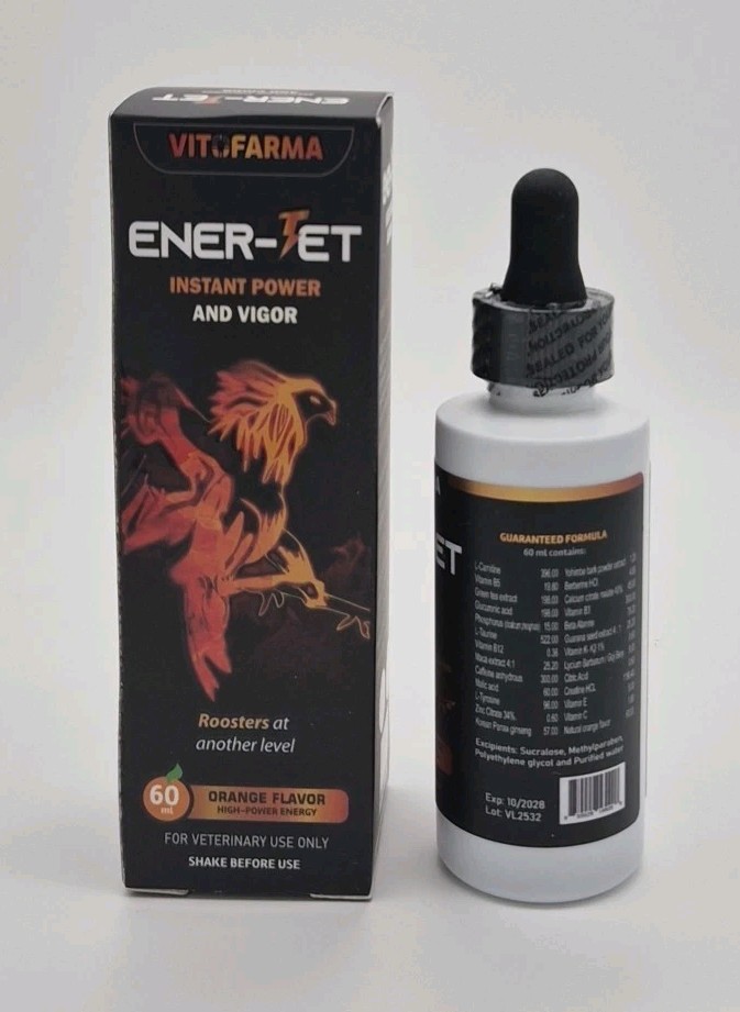 Vitofarma Ener-jet 60 ml Supplement For Poultry - Apoyo A La Vitalidad
