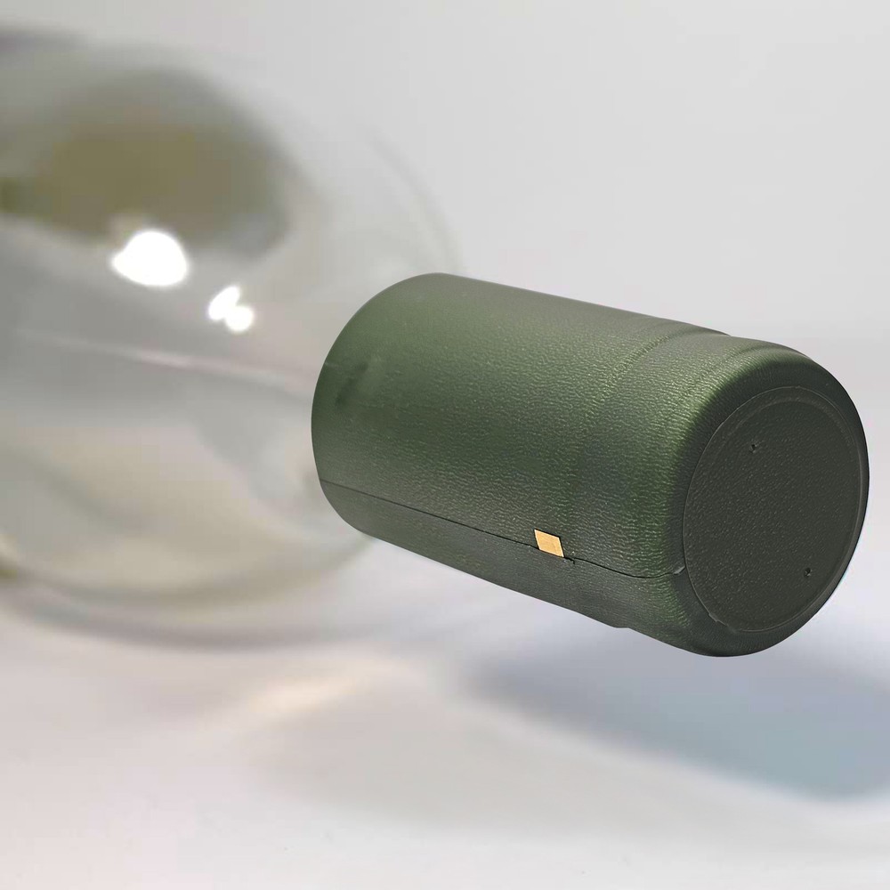 Home Brew Ohio Metallic Solid Green PVC Shrink Capsules 30 count