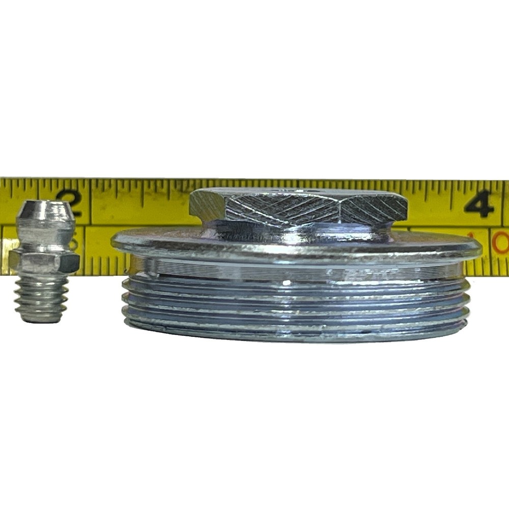 1-1/2'' Diameter Greasing Cap Threaded With Zerk Fitting