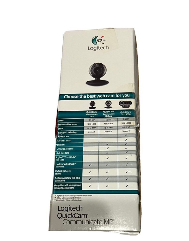 Logitech QuickCam Communicate MP S 5500 Web Cam Camera New Open Box