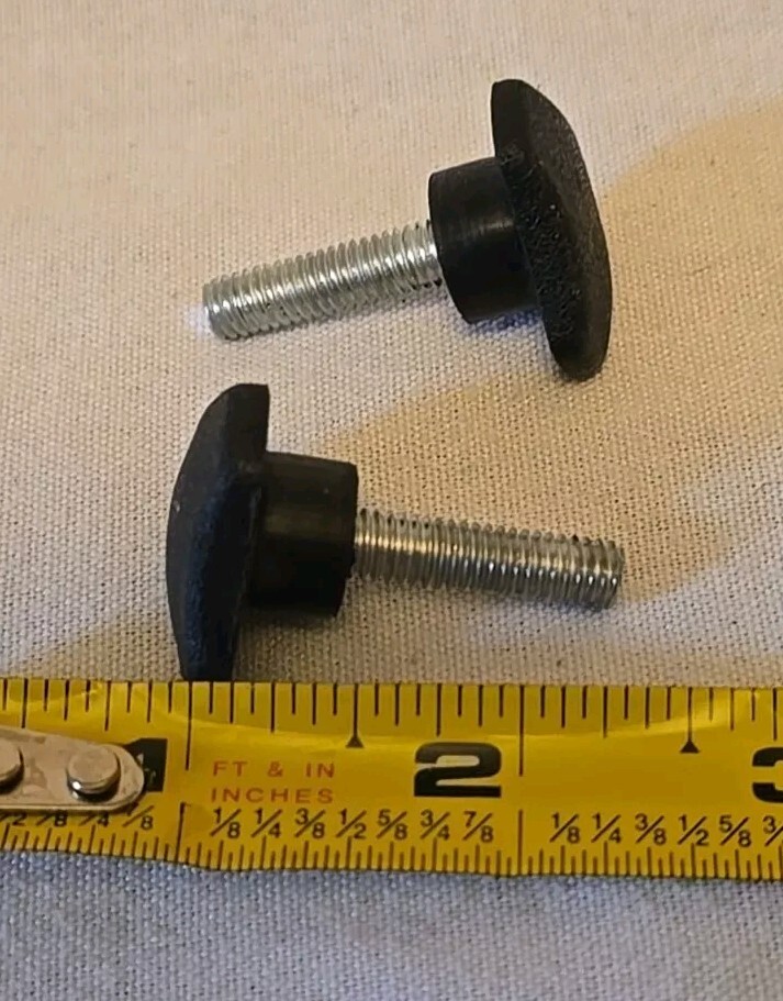AB Rocket Replacement Parts Headrest Screws Fasteners Knobs Set of 2 Black