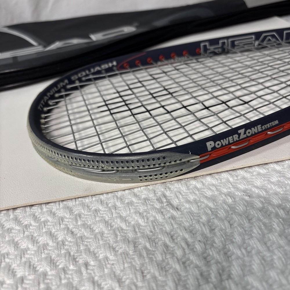 Head Ti 150 Power Zone Squash Racket Titanium, With Case