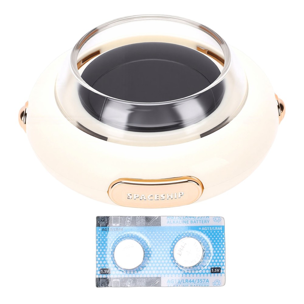 2-LED Bath Thermometer Cute Spacecraft Shape Temperature Alerts For Bathing Fun
