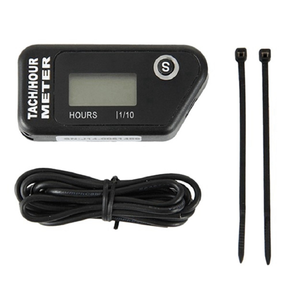 Motorcycle Speed Hour Meter Inductive LCD Digital Accumulative Hour Meter5008