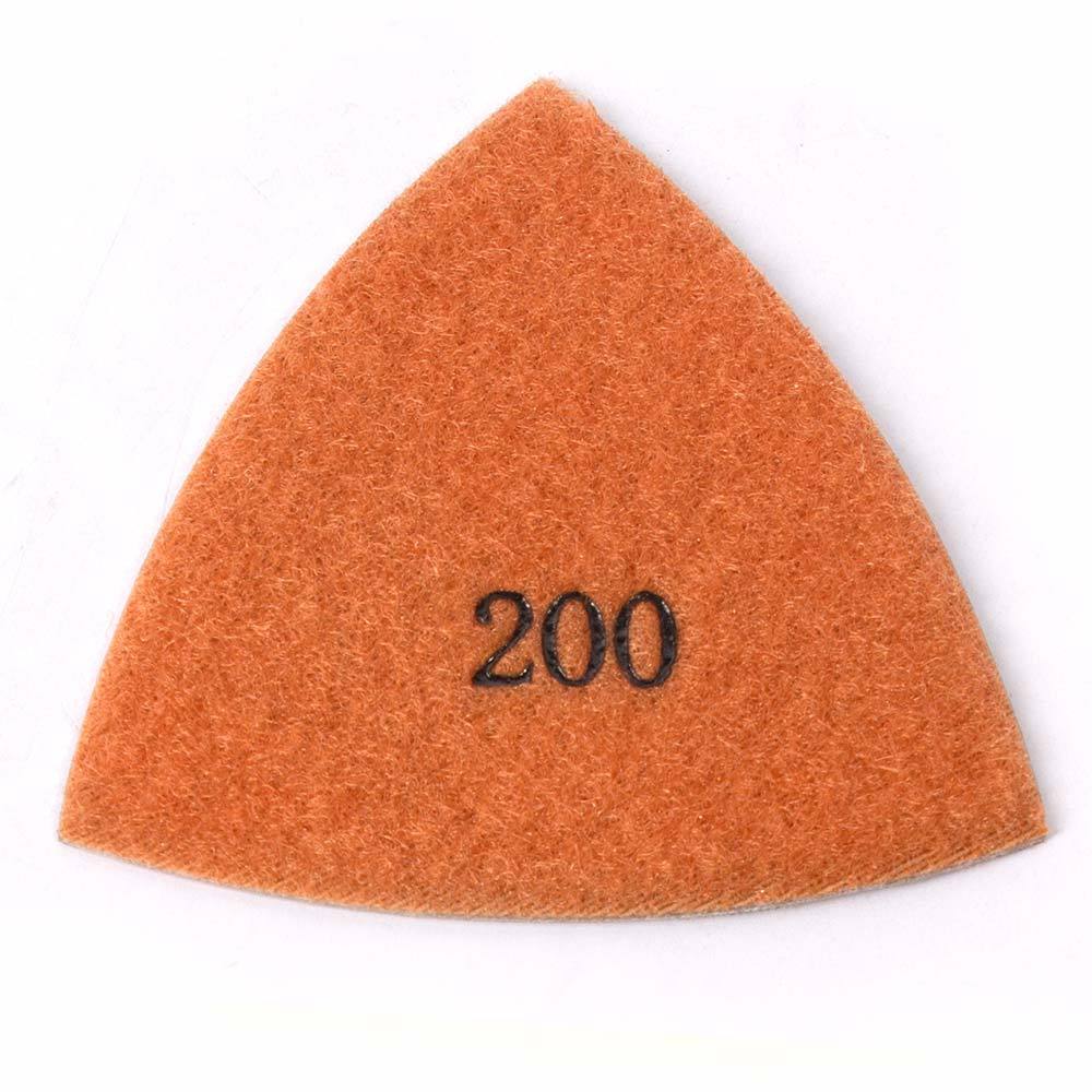200 Grit Electroplated Triangular Polishing Diamond Oscillating Pads - MB1T