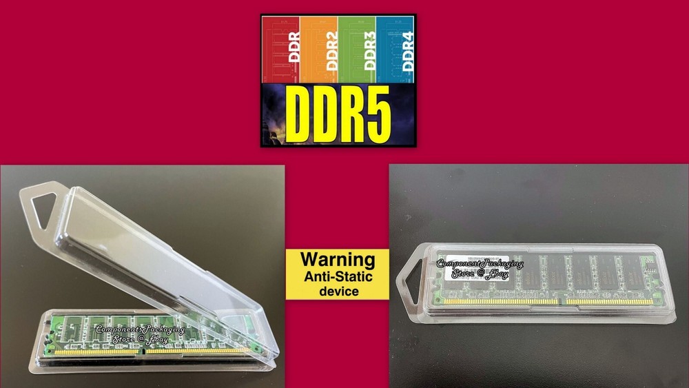 Memory DRAM Blister Pack BOX for PC Desktop Server DDR DIMM Modules - Qty 25