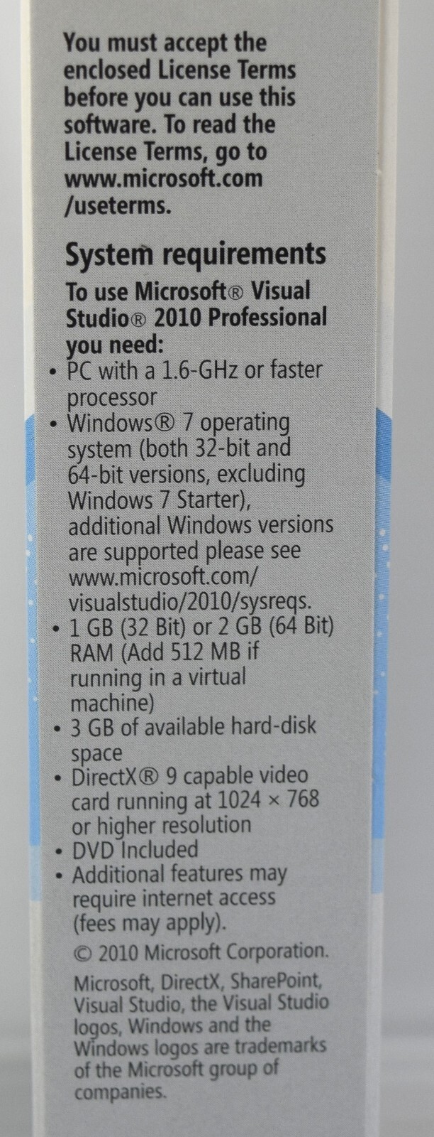 Microsoft Visual Studio 2010 Professional (Academic RETAIL Version) Product Key