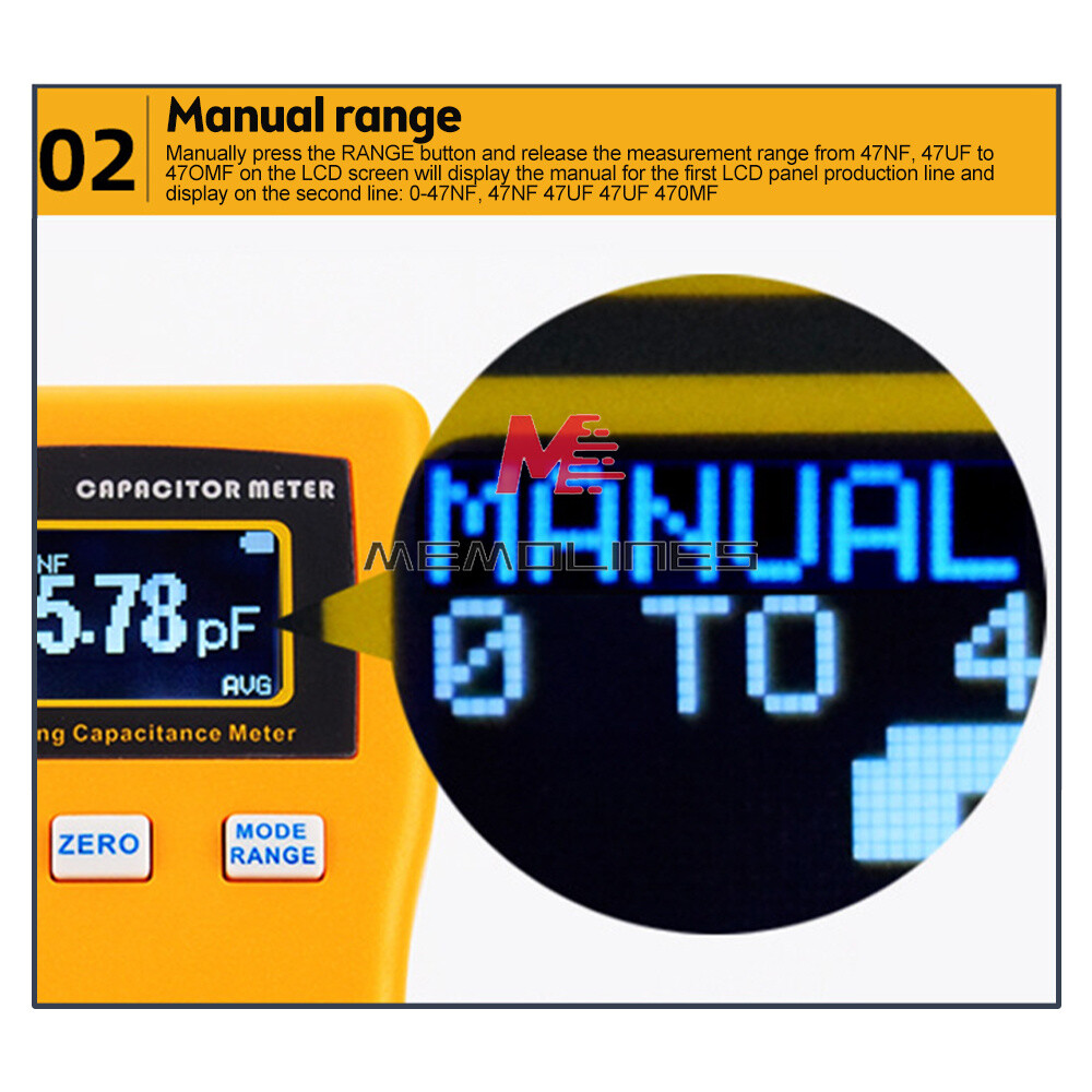 M6013 LCD High-precision Capacitor Meter For Capacitance Resistance Measurement