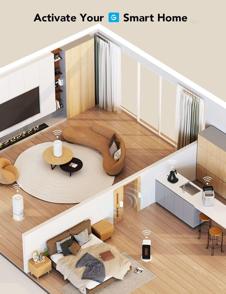 Wireless Mini Smart 6 Button Sensor, Group Control Multiple Devices, Versatile C