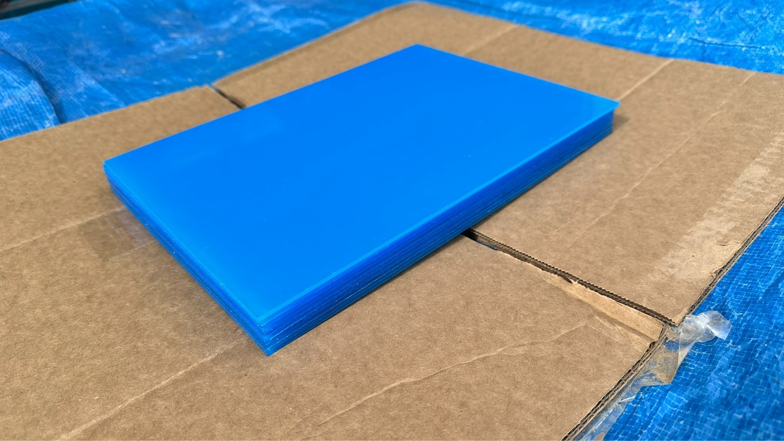 Lot of 10 New Sheets of 11-3/4" x 8-3/8" Acrylic Clear Plexiglass Plexi