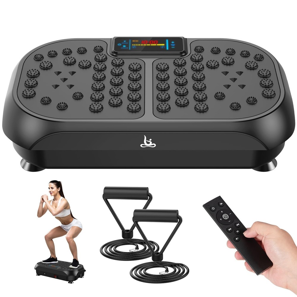 Vibration Plate Exercise Machine - CrazyFeb Vibration Plate for Lymphatic Dra...
