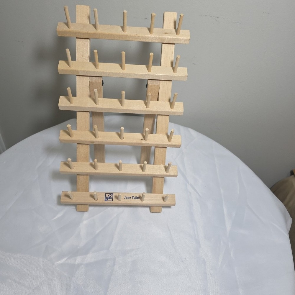 June Tailor 30 SPOOL THREAD RACK HOLDER Freestanding FOLDING Compact Space Savin