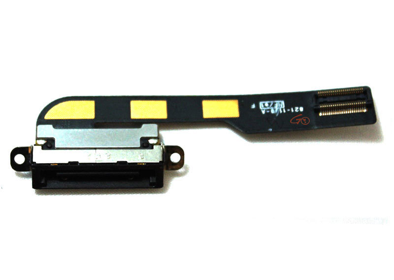 Black Charging Port Dock Connector Flex Cable Replacement For iPad 2 A1395 A1396