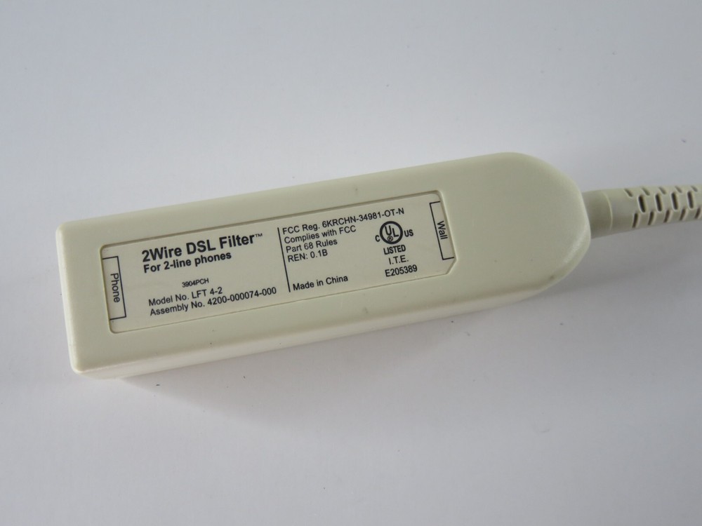 DSL Filter for Phone Line - Mfg: 2Wire