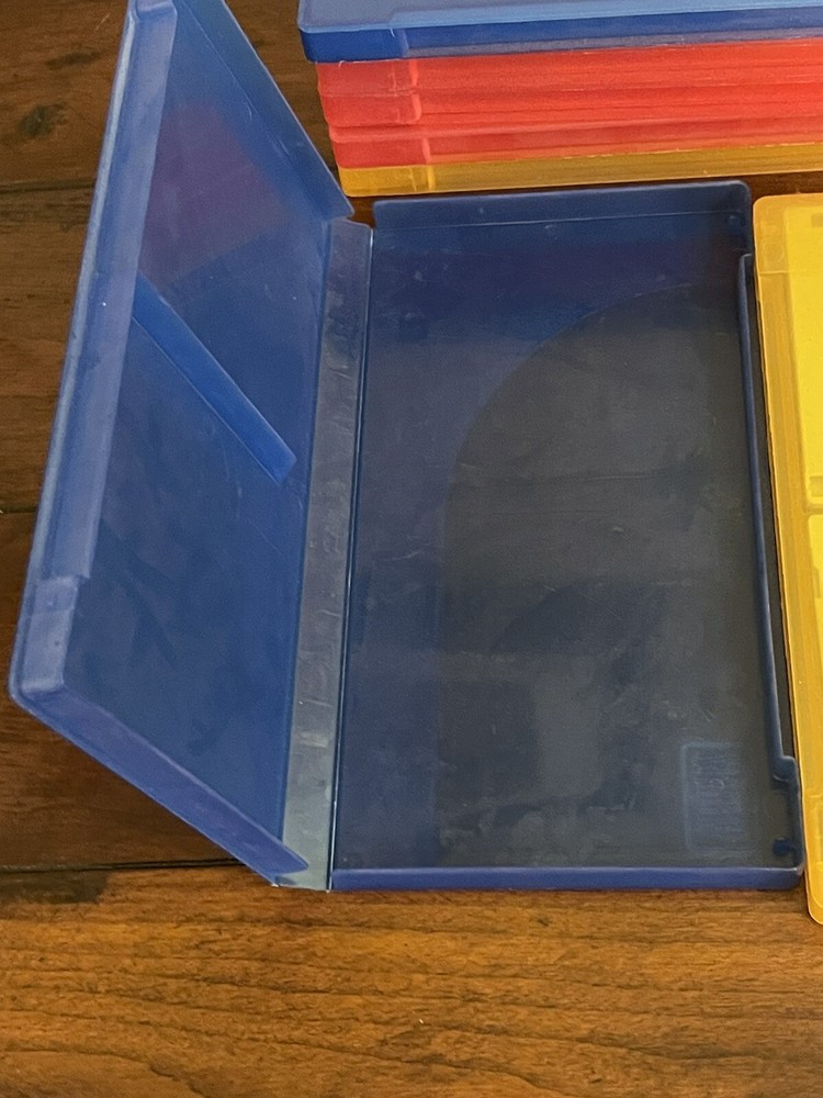 2 Vintage Plastic 3.5” Floppy Disk Storage Box