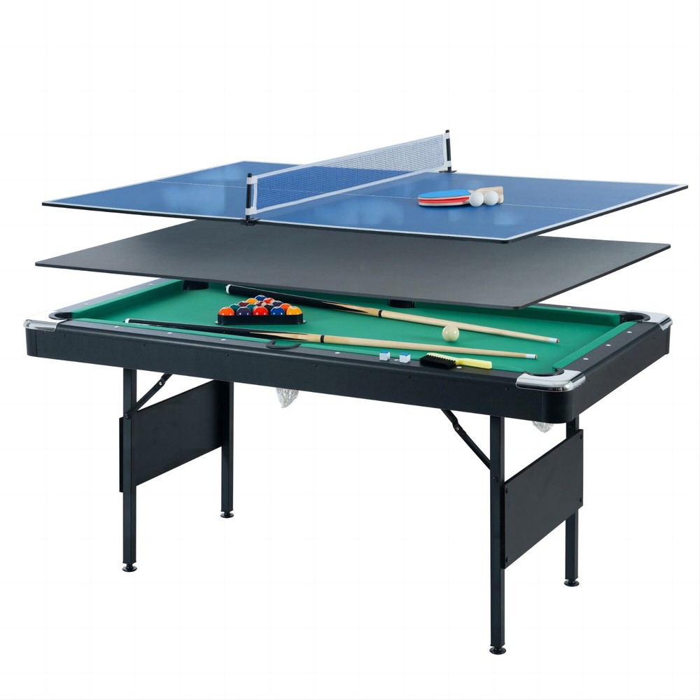 Muitfunctional Indoor Game Table 3 in1 Billiard Table Table Tennis Dining Table