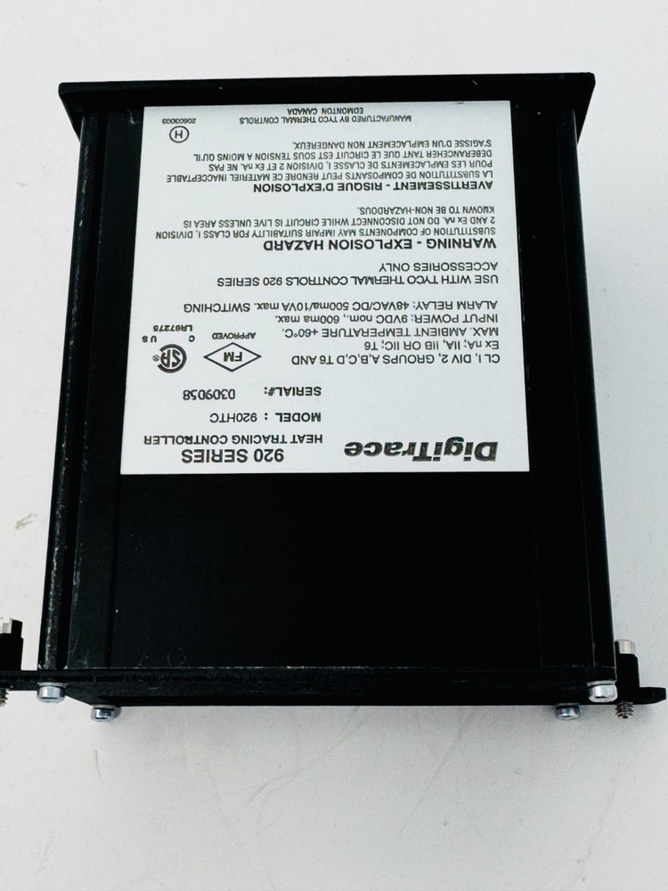 Digitrace 920HTC 10260-001 programmable Dual Point Heat Tracing Controller