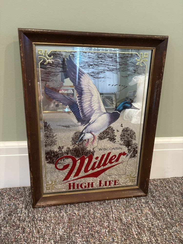 Miller Wisconsin Mallard Beer Mirror