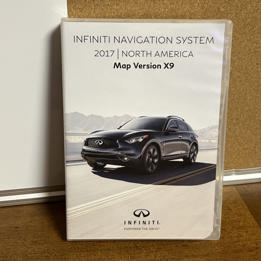 Infiniti Navigation System DVD 2017 North America Map Version X9 Complete OEM