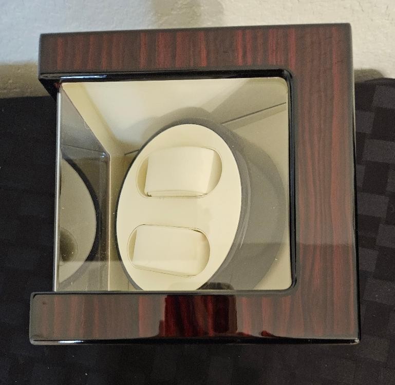 Wooden Automatic Watch Winder For Two Watches