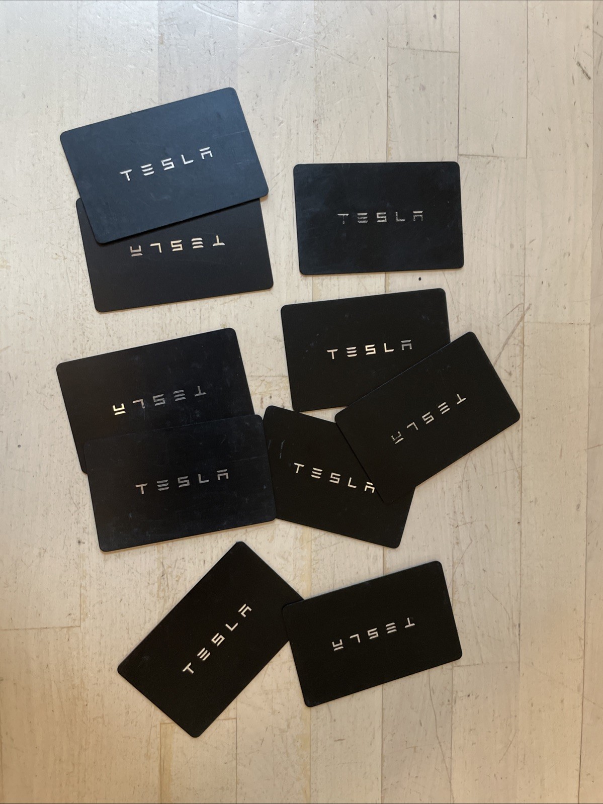 10 Used Genuine OEM TESLA SMART KEY CARDS Model S 3 X Y
