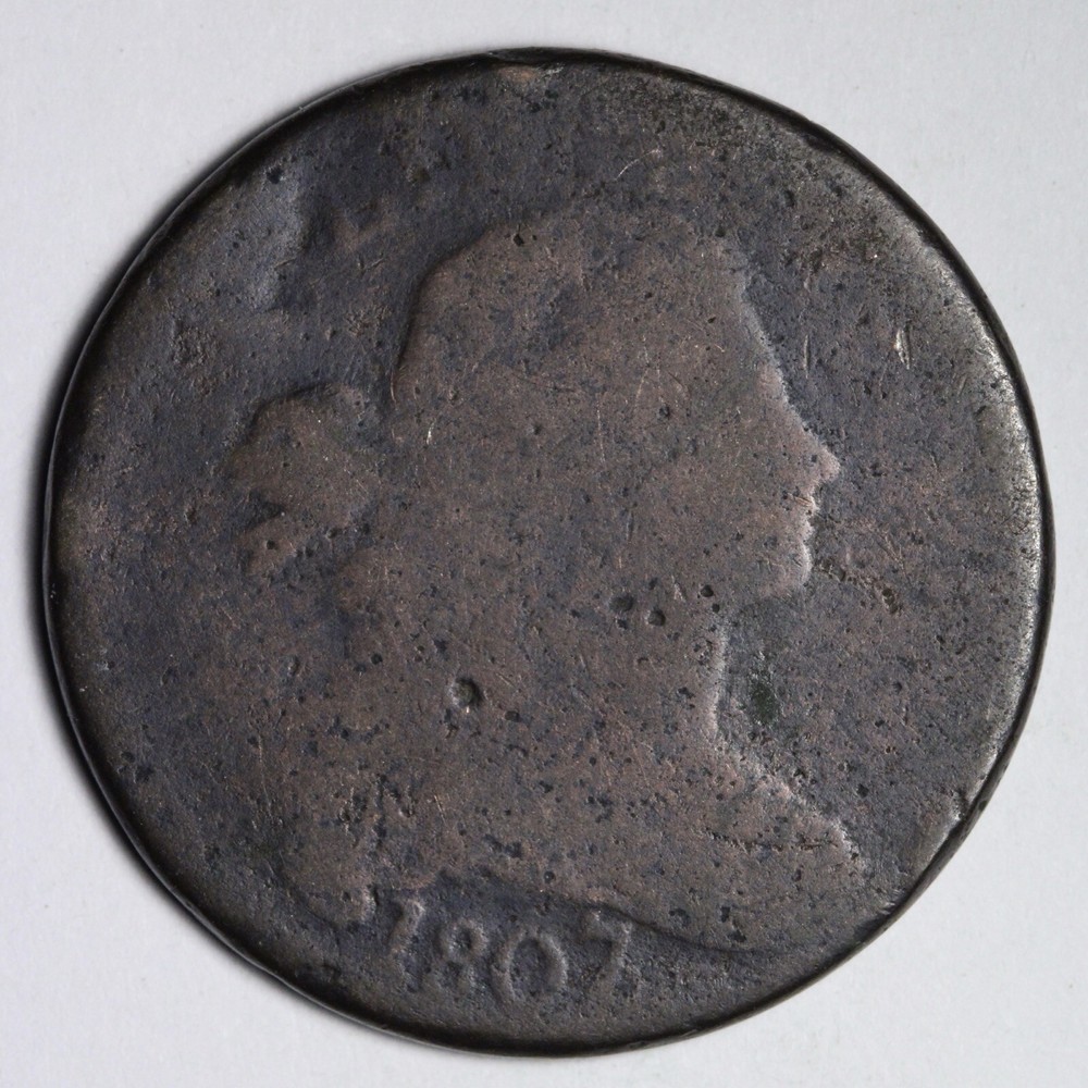 1807/6 Draped Bust Large Cent AG E112 WNB