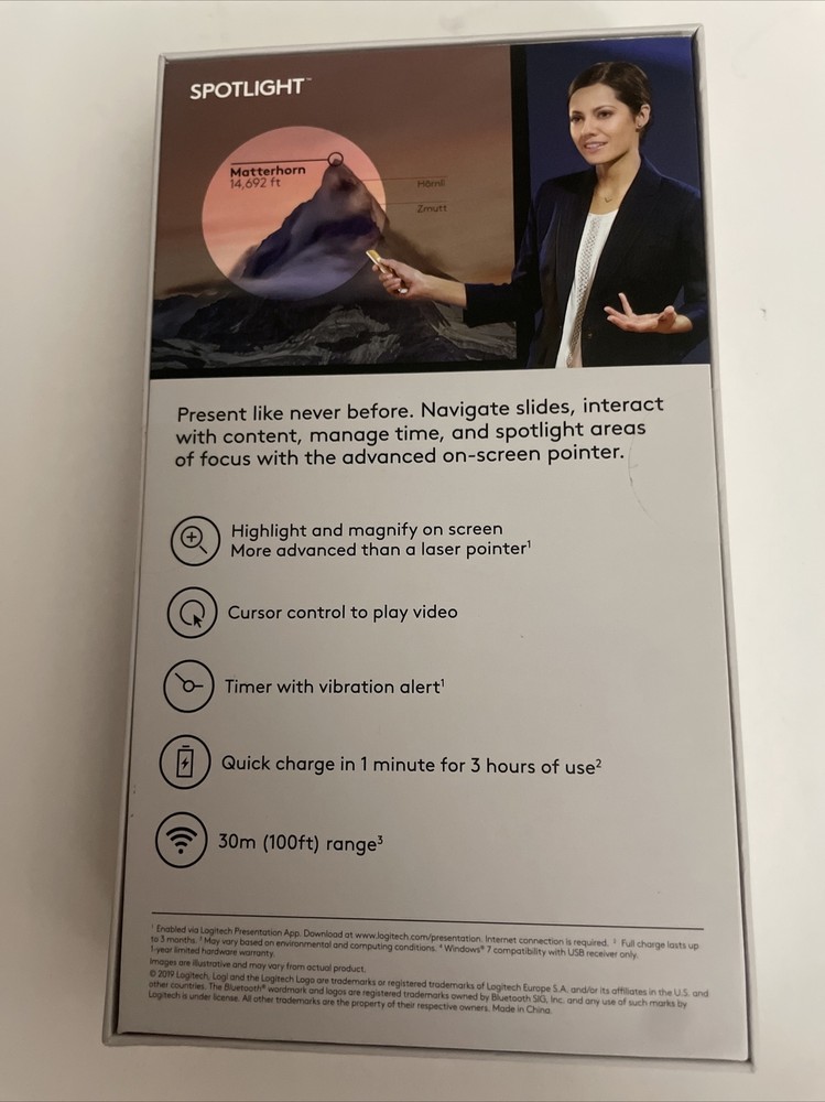 Logitech Spotlight Presentation Remote 910-004654