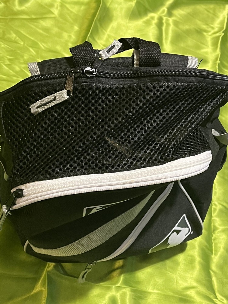 Franklin Baseball Softball Bag Backpack 3 Pockets Two Bat Holders Black
