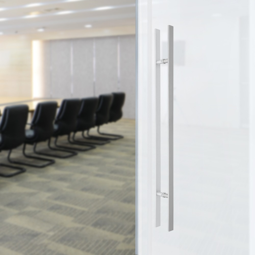 Pull Push Sliding Barn Door Handle Double Sided Stainless Steel Door Handle