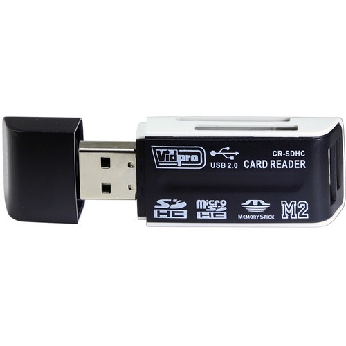 SD, SDHC, MicroSD USB 2.0 High Speed Memory Card Reader