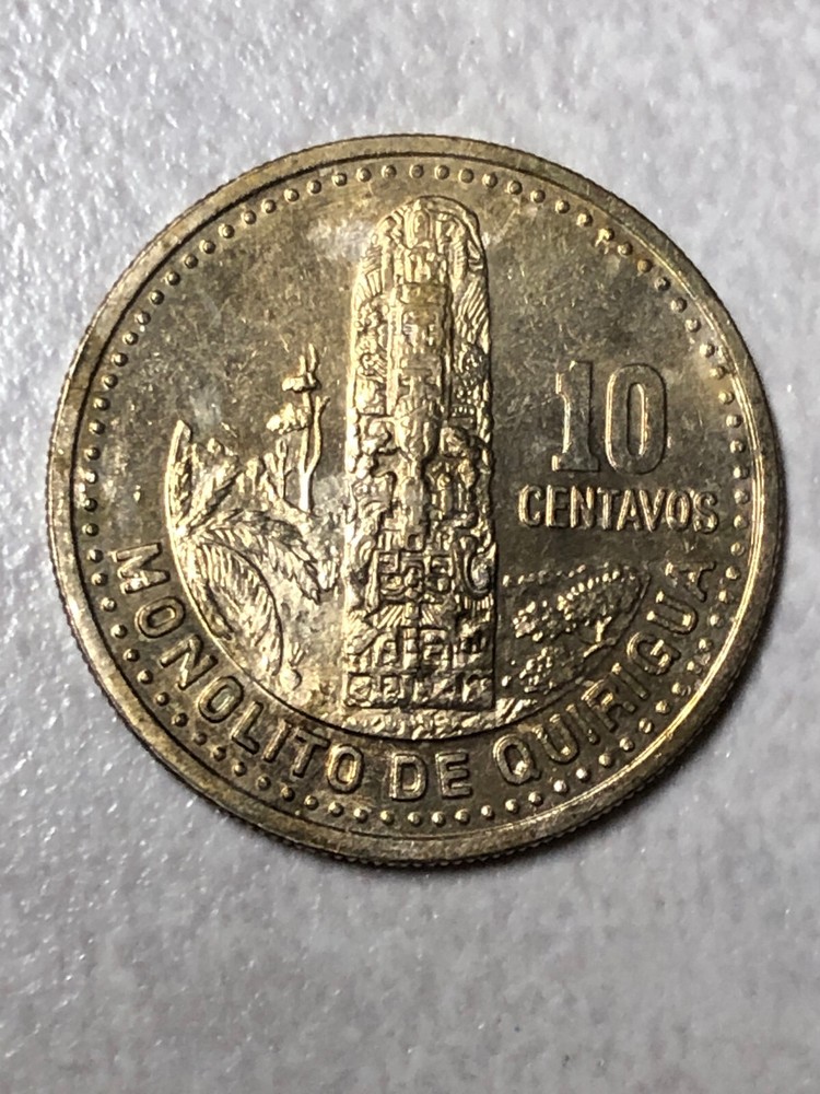 2000 Guatemala 10 Centavos Coin