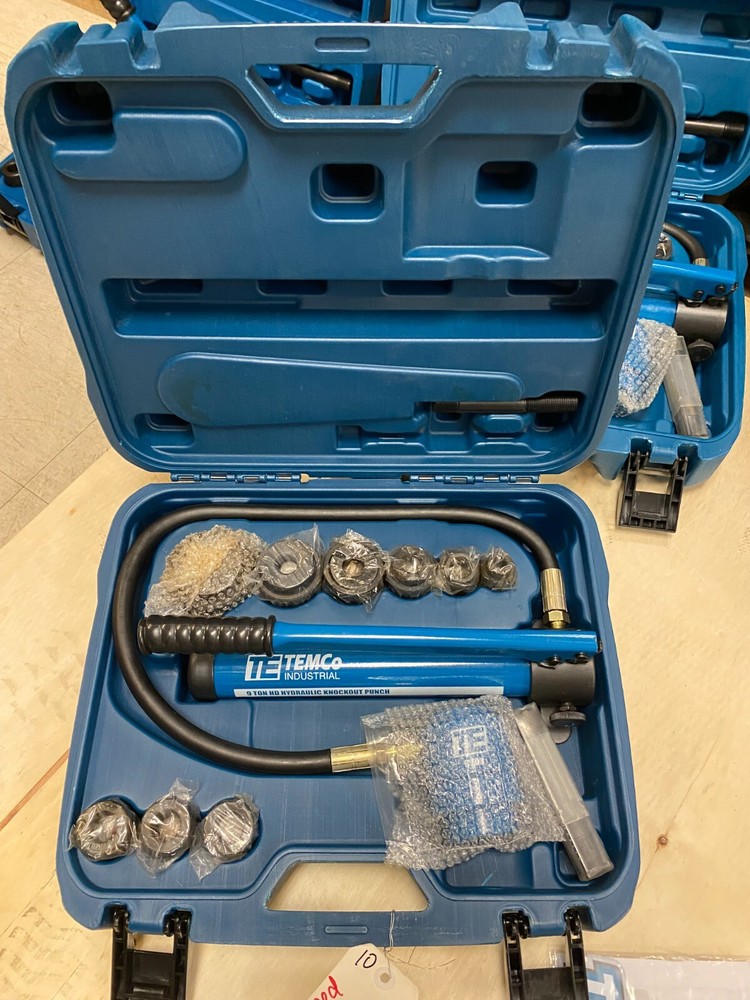 TEMCo 2" HYDRAULIC KNOCKOUT PUNCH Electrical Conduit Hole Cutter Set KO Tool Kit