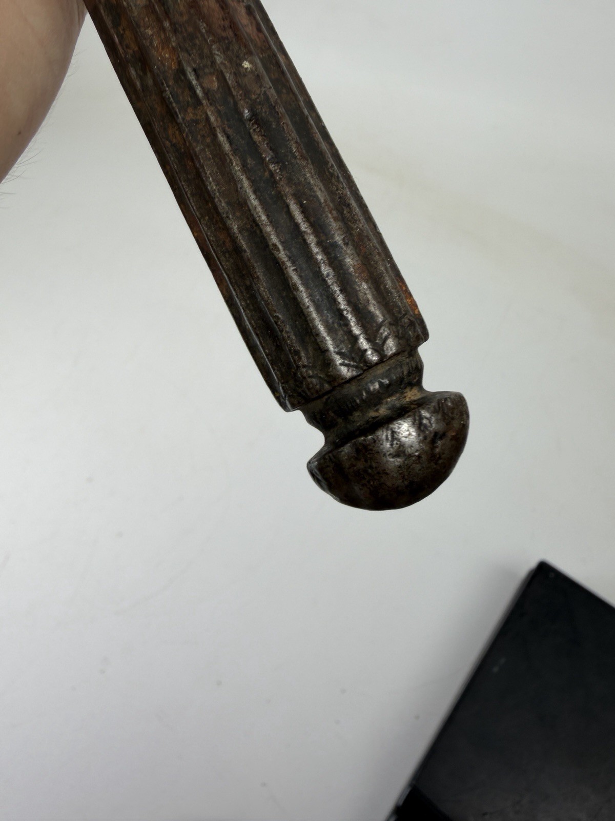 Finely Chased Iron Pen Case Scabbard Holder Tibet Tibetan 17-18TH Century