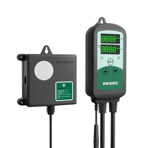 Inkbird ICC-510 CO2 Controller CO2 Meter Dual Plug Carbon Dioxide Controller Fit