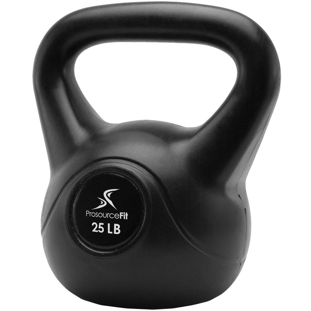 Vinyl Plastic Kettlebell, 25 lb