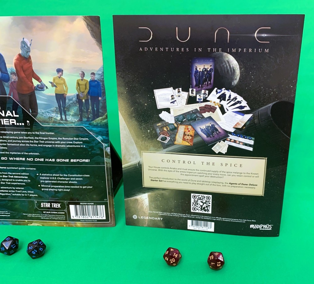 2D20 RPG Quickstart Bundle - Star Trek 2E, Dune, Dreams & Machines | Modiphius