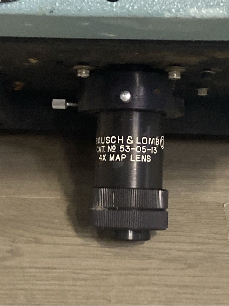 Early Bausch & Lomb 4X Map Microscope Unit (PARTS SEE DESC)