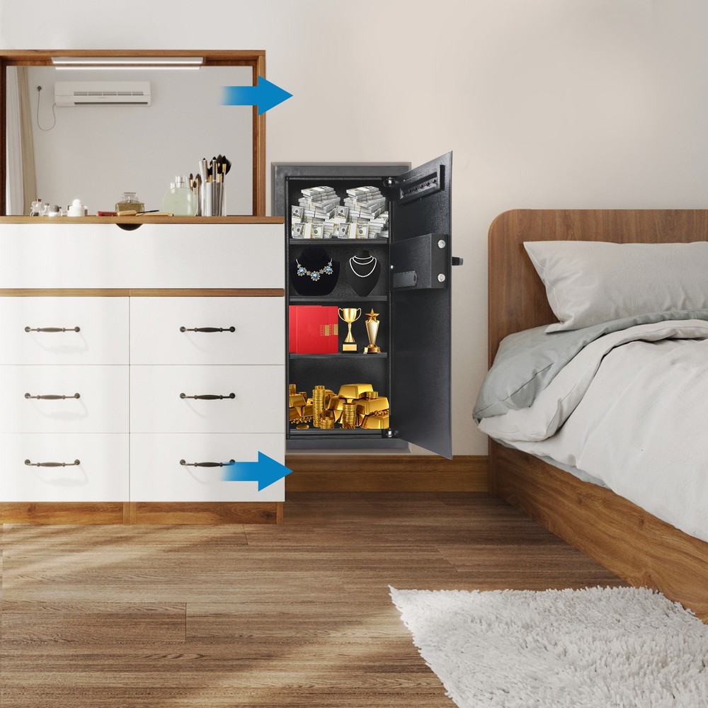 Wall-mounted Safe, Safe with Keys, Hidden Wall Safe