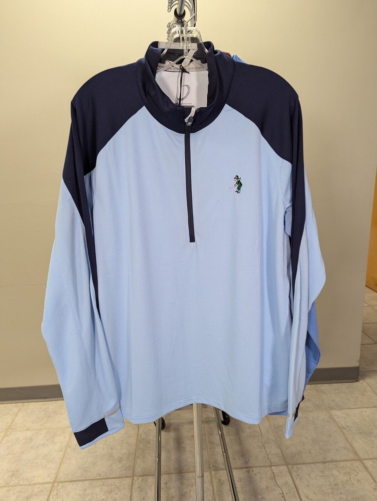 NWT MEN'S ZERO RESTRICTION Z425 PULLOVER, SIZE: L, COLOR: SKYWAY HEATHER (M16)