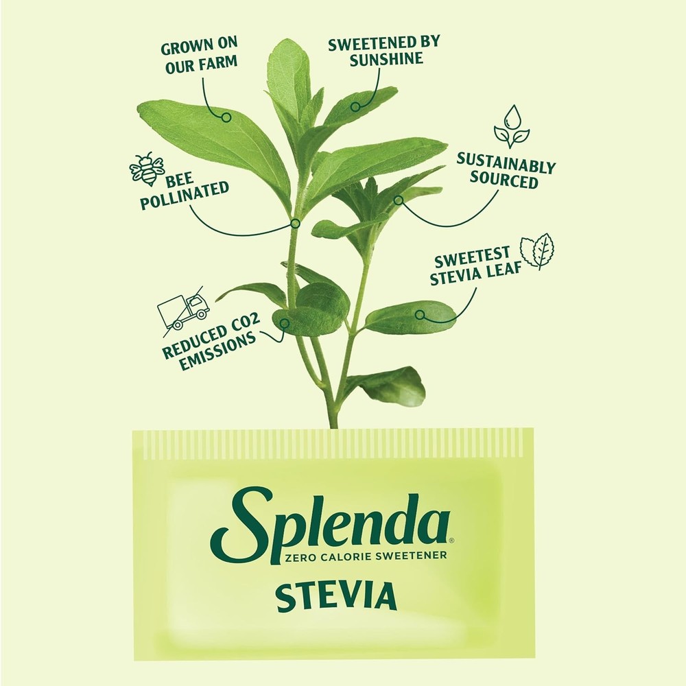 Stevia Zero Calorie Sweetener Packets 100 Count