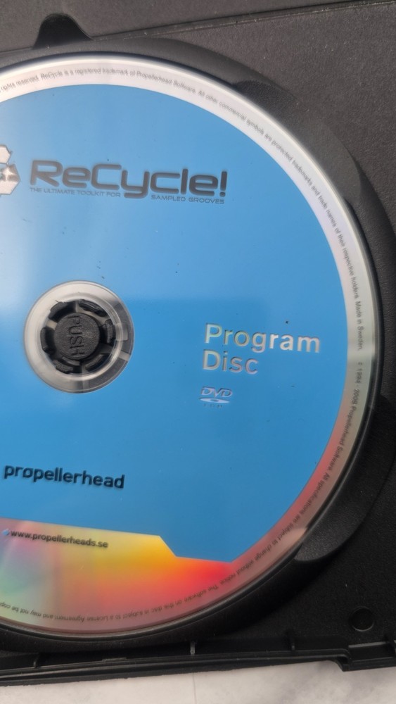 PROPELLERHEAD RECYCLE 2.1 TOOLKIT SAMPLED GROOVE REASON ADAPTED RELOAD