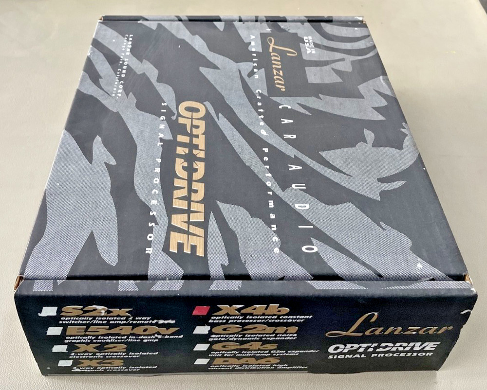 Old School Lanzar X4b — Optically Isolated Constant Bass Processor/Crossover,NOS