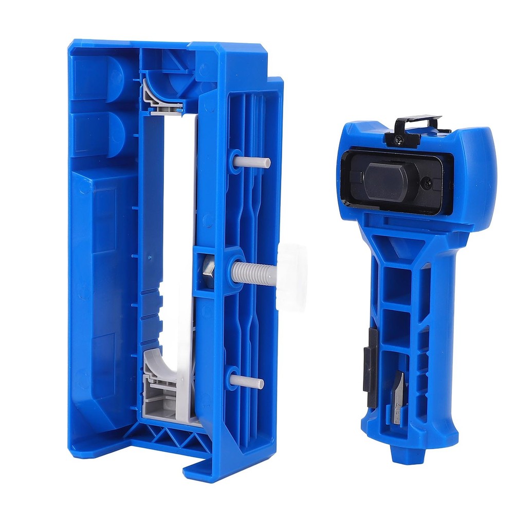 Blue Door Hinge And Latch Installation Kit Plastic Door Hinge Mortiser Template
