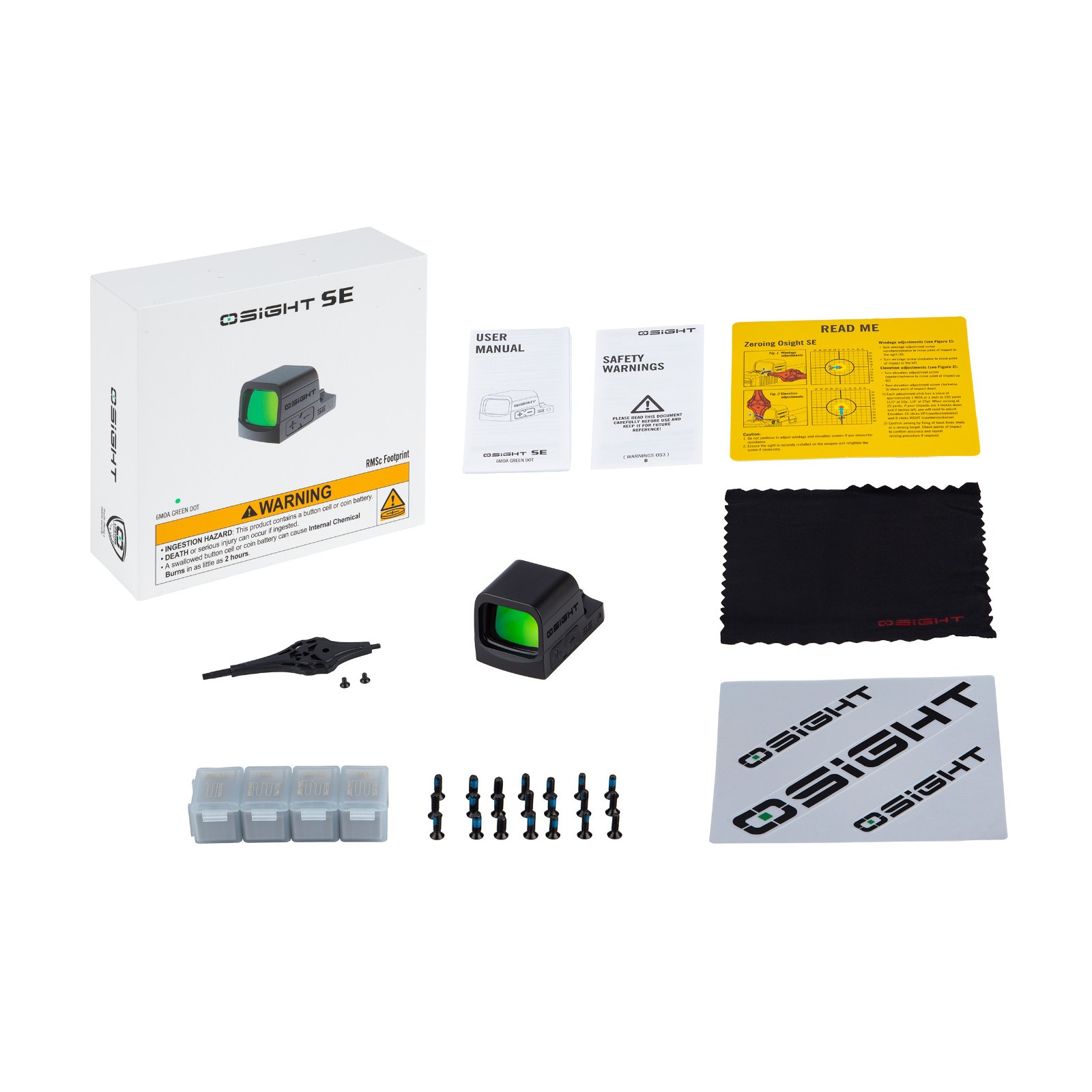 Olight Osight SE RMSc Footprint Enclosed 6 MOA Green Dot Sight