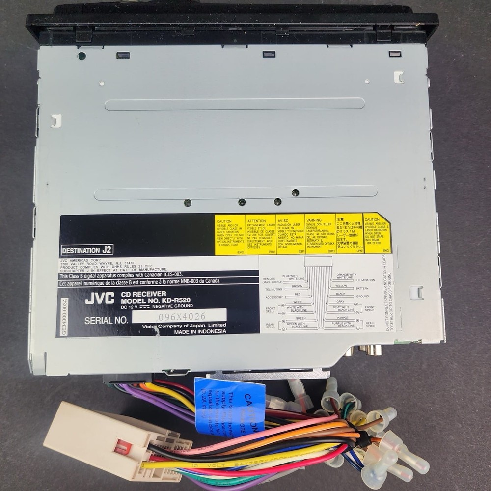 JVC KD-R520 CD Receiver