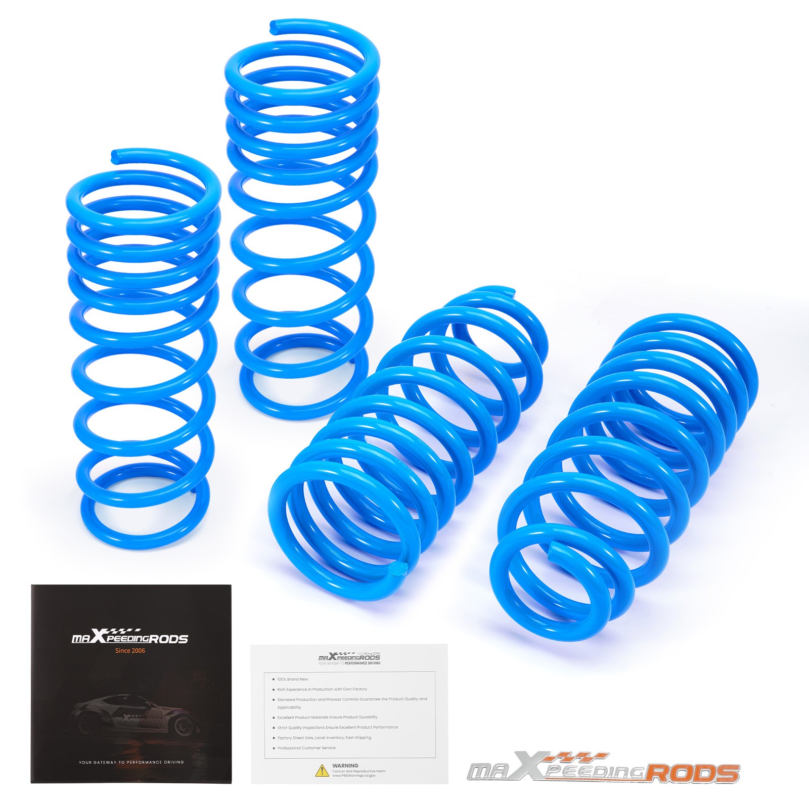 MaXpeedingrods Lowering Springs Drops 2" For Honda Accord 08-12 Acura TSX 10-14